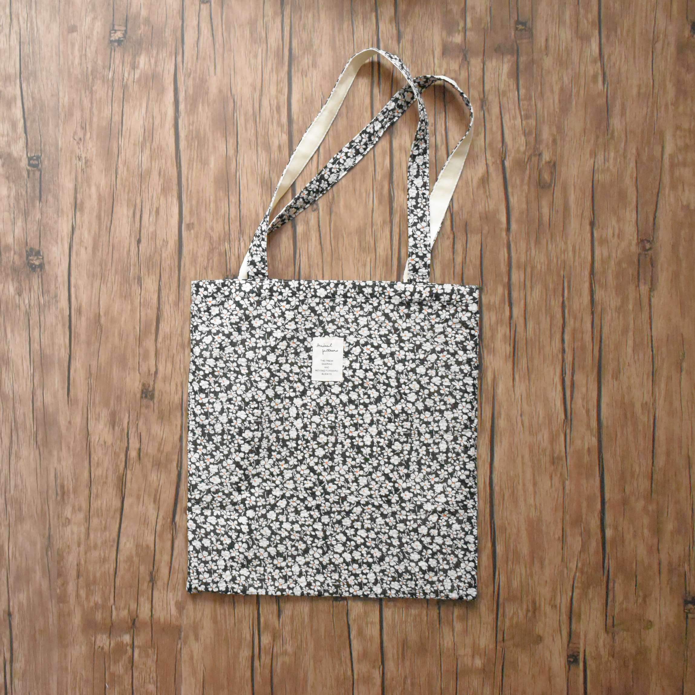 雙層面料厚實碎花TOTE BAG